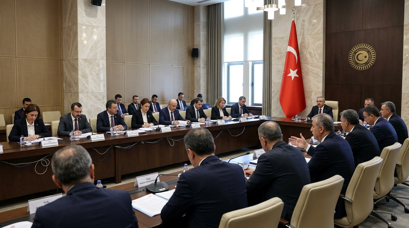 CHP Genel Merkezi'nde düzenlenen Yüksek Disiplin Kurulu toplantısından bir kare