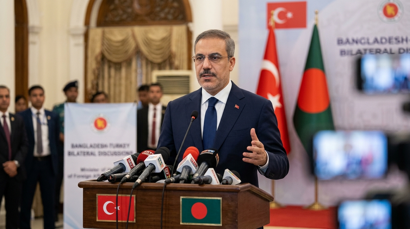 Dışişleri Bakanı Hakan Fidan resmi temaslarda bulunmak üzere Bangladeş'e gidiyor.