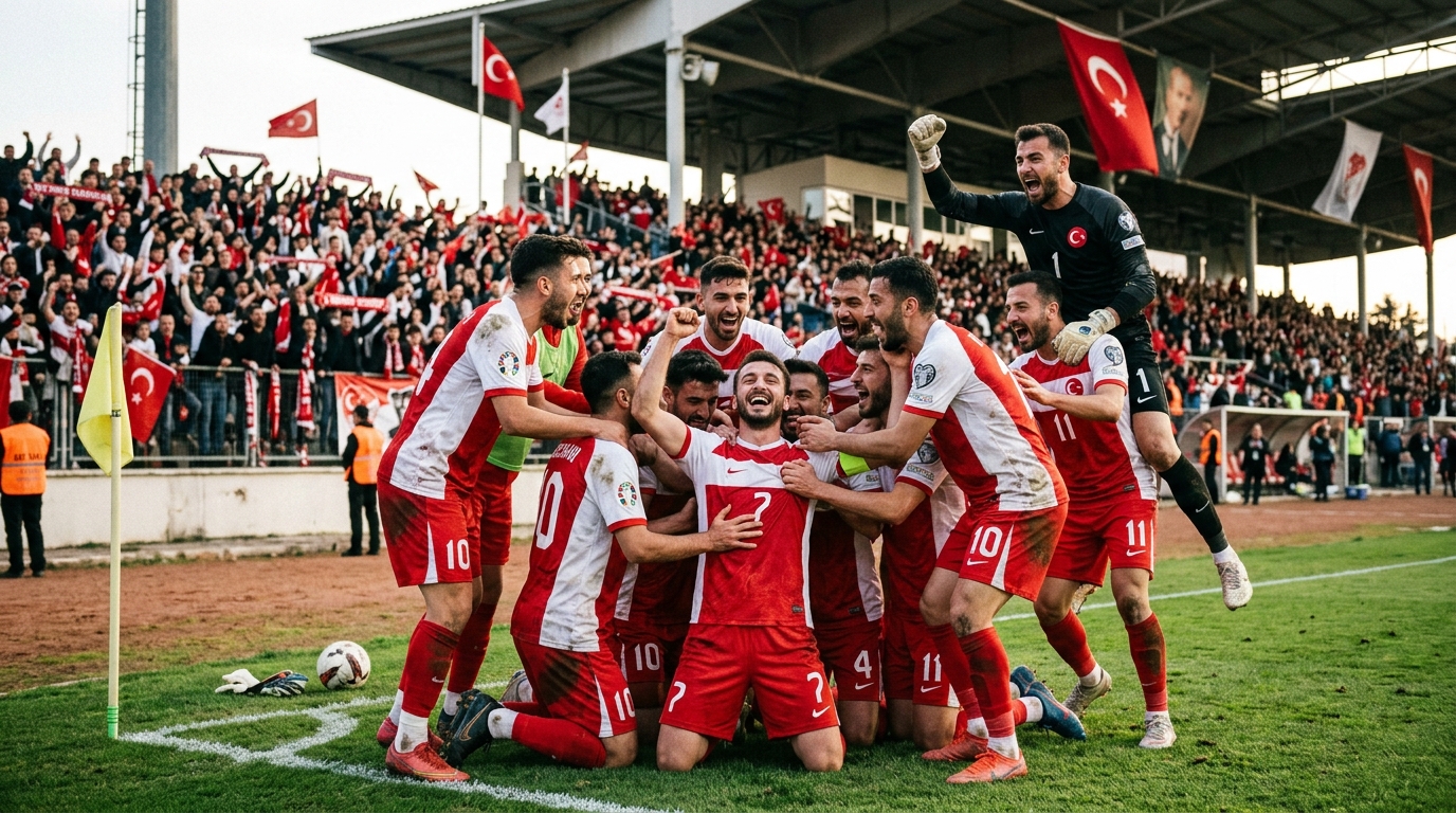 Hakkari Zap Spor ve Kars 36 Spor maçı sonrası sevinç