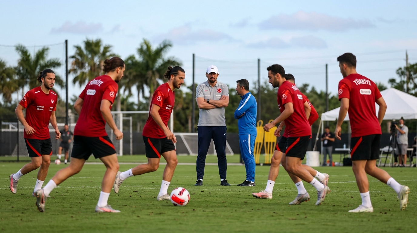 Hidayet Türkoğlu ve İbrahim Hacıosmanoğlu A Milli Futbol Takımı antrenmanında