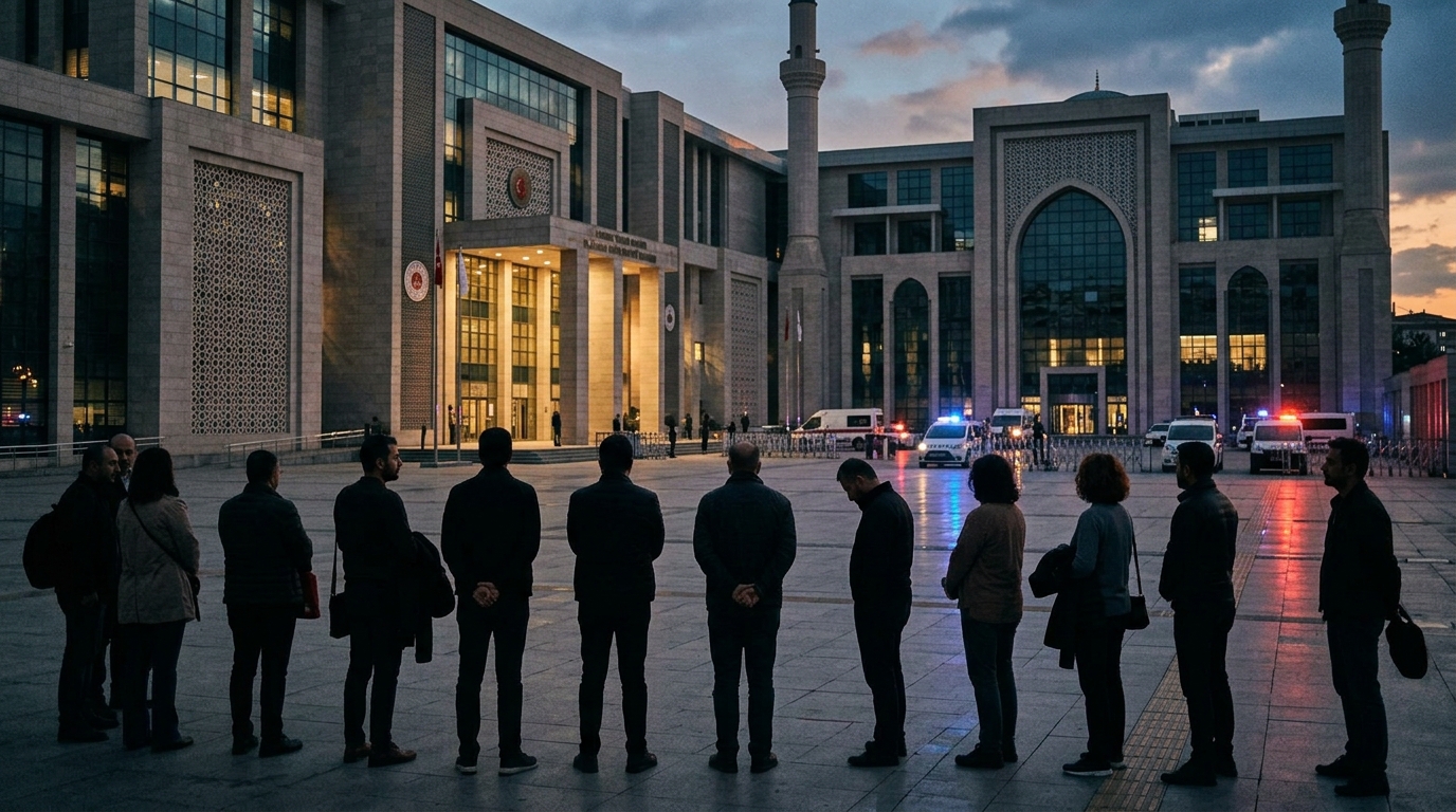 İstanbul Büyükşehir Belediyesi davası duruşmasından bir görünüm