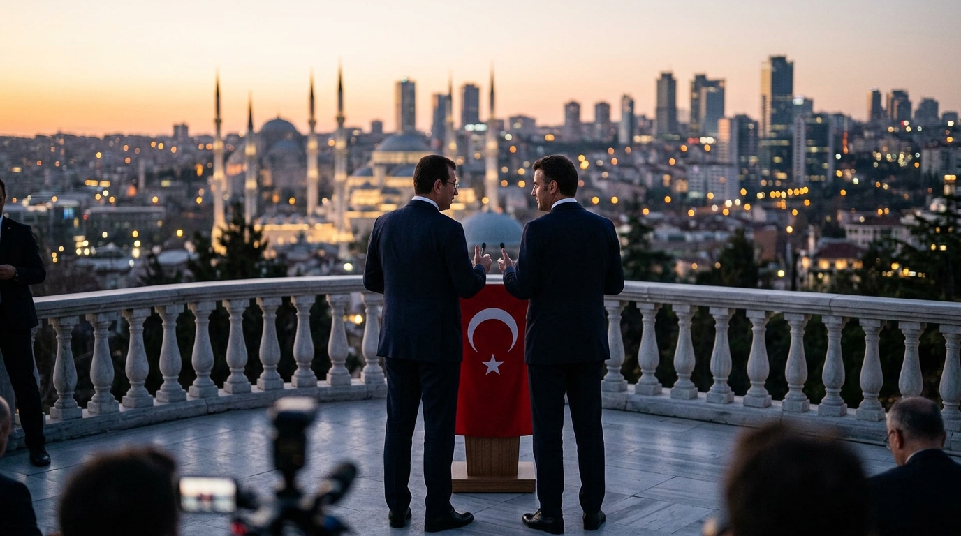 İran ve Azerbaycan bayrakları yan yana