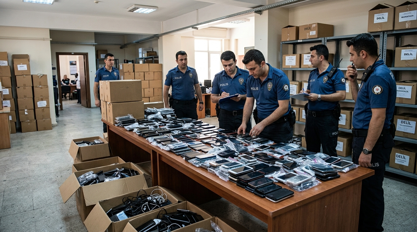 Kastamonu'da düzenlenen kaçakçılık operasyonunda ele geçirilen telefonlar