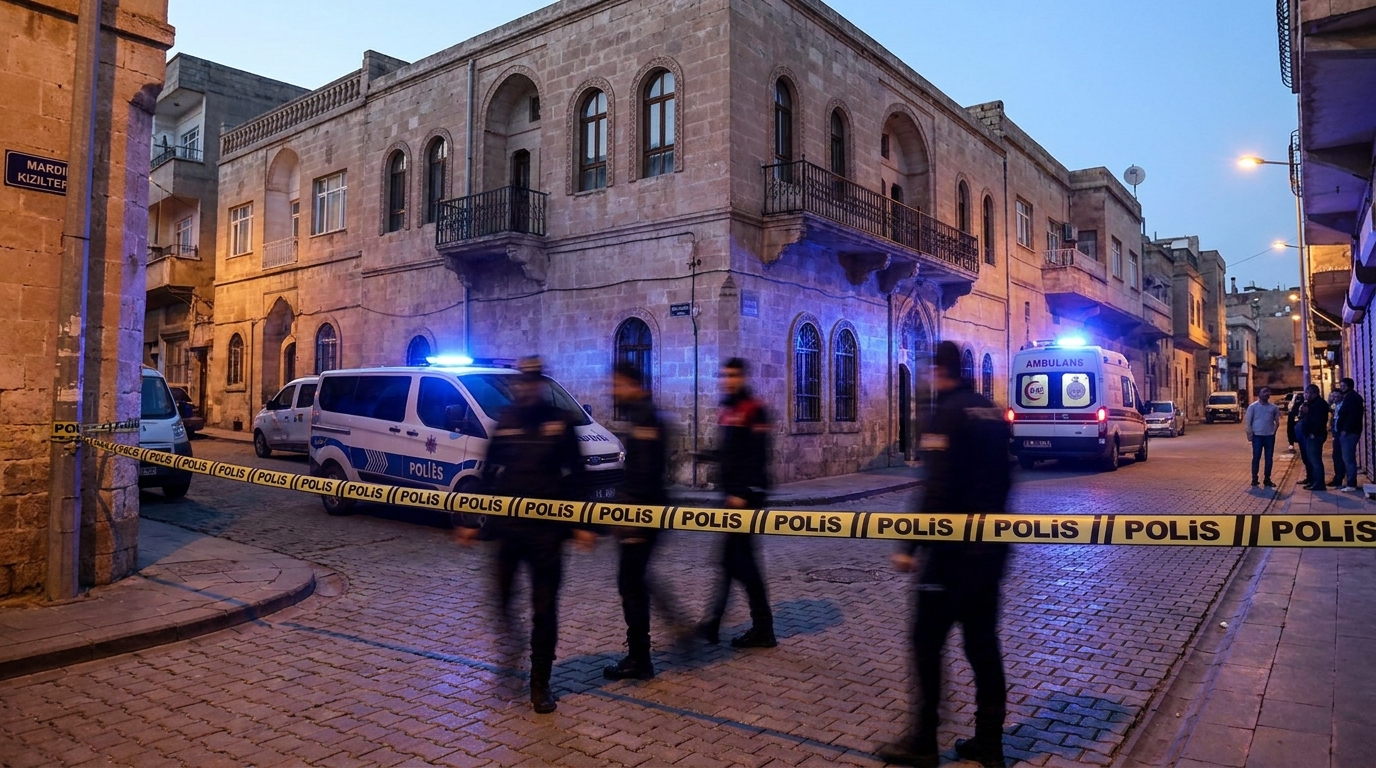 Mardin Kızıltepe'de olay yeri inceleme ekipleri çalışma yürütüyor