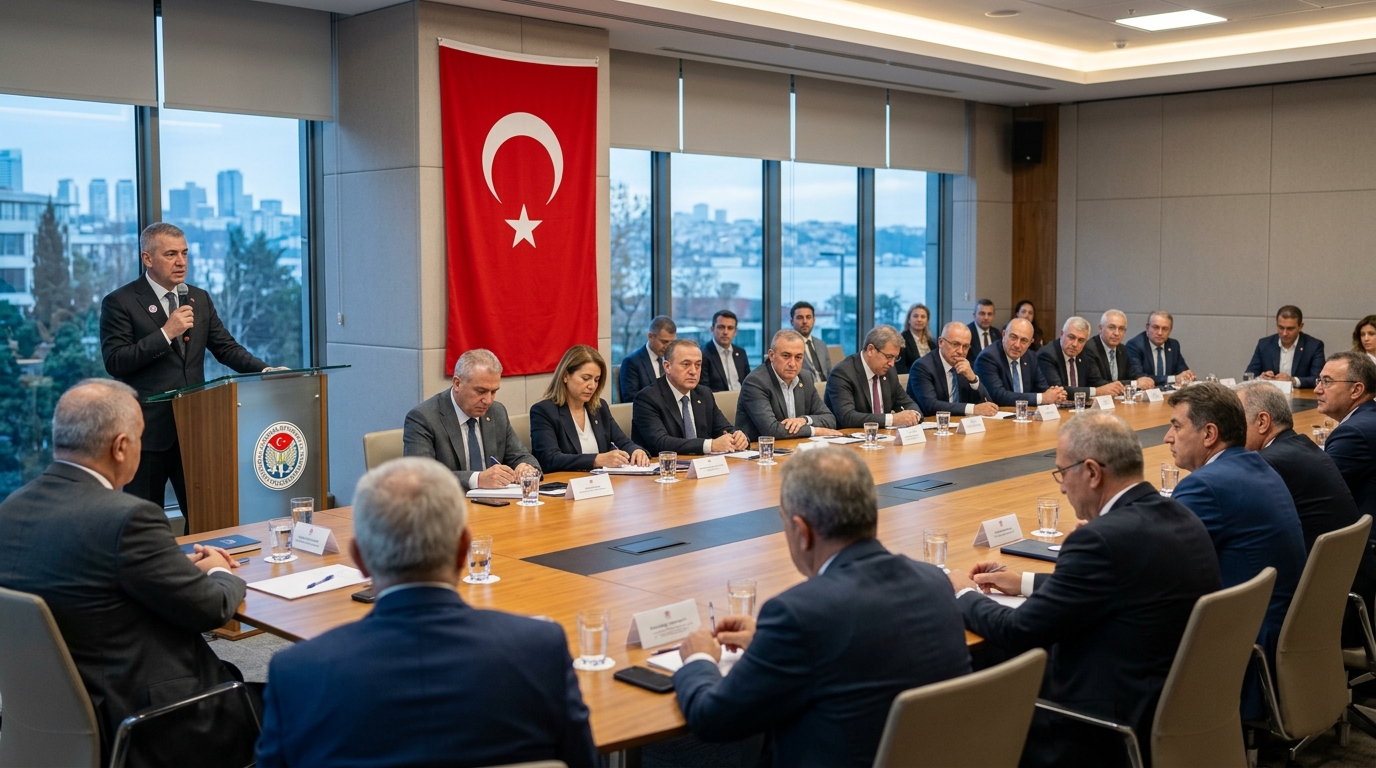 TFF ve TBF başkanlarının bir araya geldiği toplantıdan kareler.