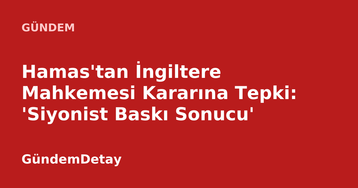 Hamas sözcüsü açıklamada bulunuyor